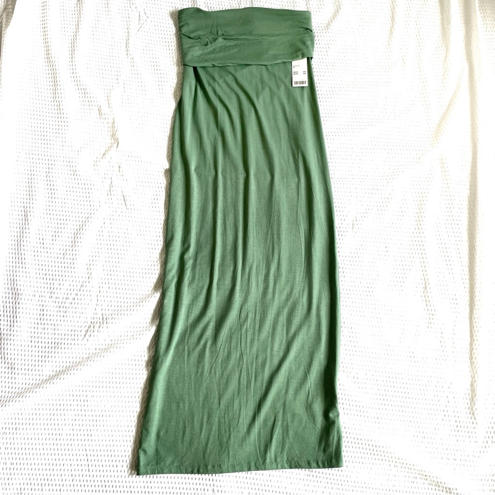 NWT Urban Outfitters Sage Green Fold Over Maxi Skirt
